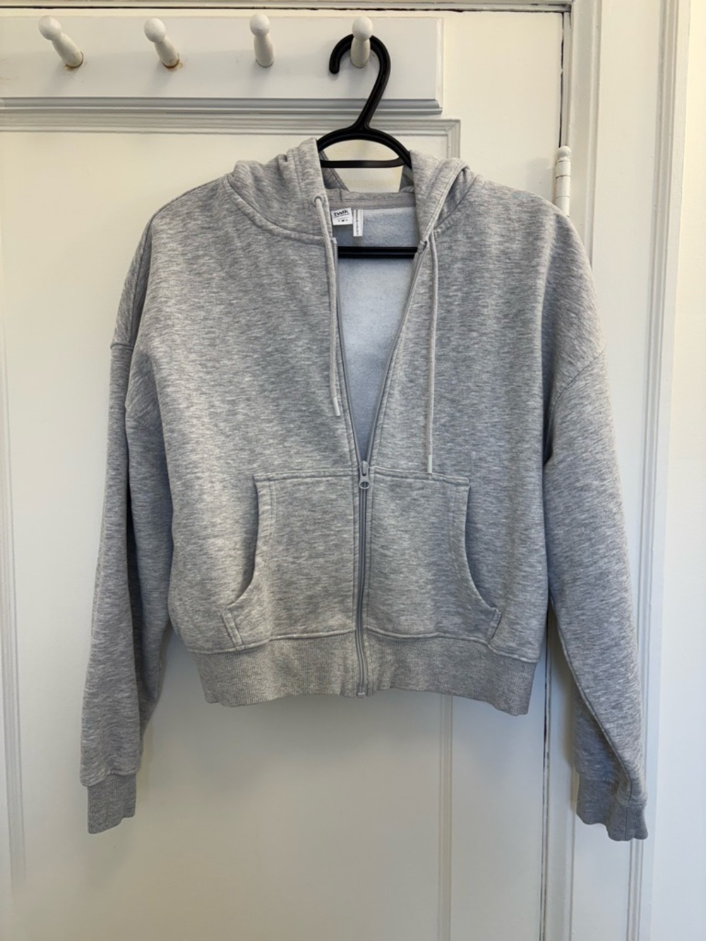 Simons Heather Gray Zip Hoodie with Kangaroo Pockets